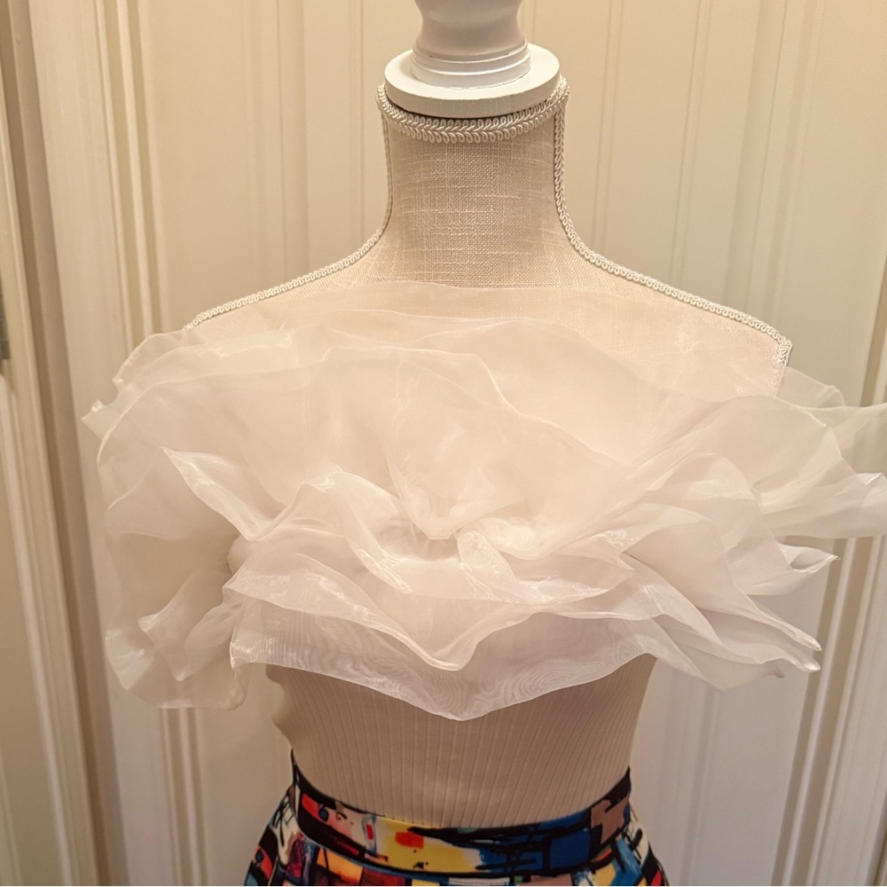 Zara NWOT Ruffled Off-ShoulderTop